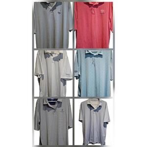 Golf polo 6 shirt bundle size XXL. High end brands!